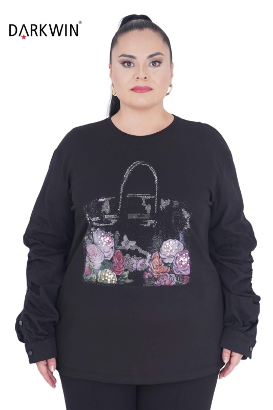 1363 DARKWIN BLUZ SIYAH - DARKWIN