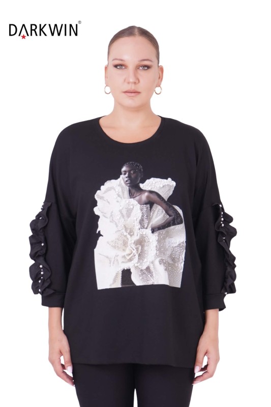 1374 DARKWIN BLUZ SIYAH - DARKWIN
