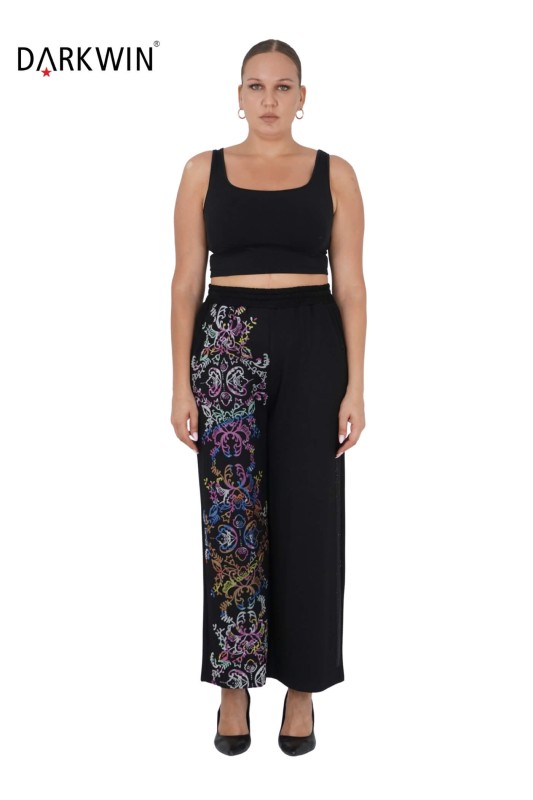 1387 DARKWIN BLUZ-PANTOLON SIYAH - Thumbnail