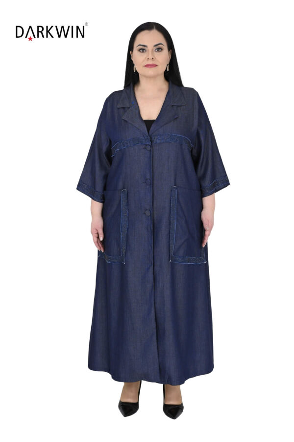 1402 DARKWIN ELBİSE MAVI KOT - 1