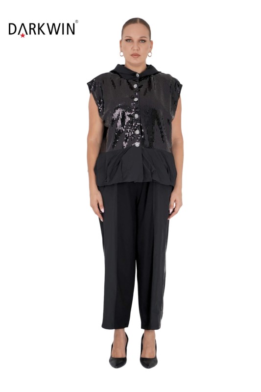 DARKWIN - 1403 DARKWIN HIRKA-PANTOLON SIYAH DARKWIN - 1403 DARKWIN HIRKA-PANTOLON SIYAH