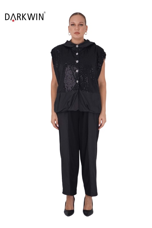 1403 DARKWIN HIRKA-PANTOLON SIYAH - Thumbnail
