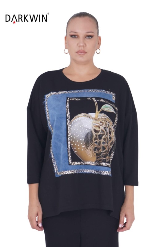 1407 DARKWIN TUNİK SIYAH - DARKWIN