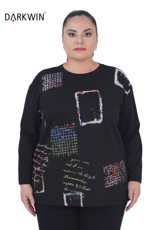 1427 DARKWIN TUNİK SIYAH - DARKWIN