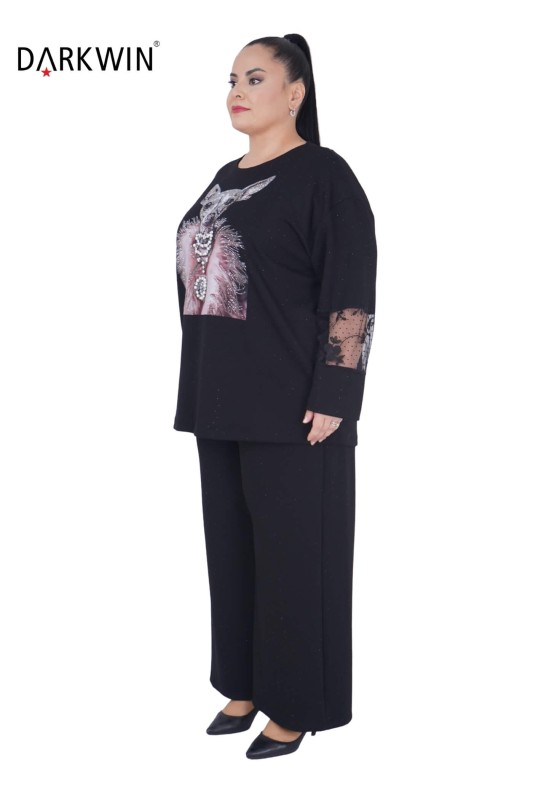 DARKWIN - 1457 DARKWIN BLUZ-PANTOLON SIYAH (1) DARKWIN - 1457 DARKWIN BLUZ-PANTOLON SIYAH (1)