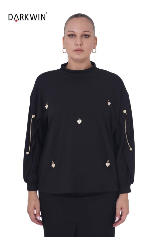 1458 DARKWIN BLUZ SIYAH - DARKWIN