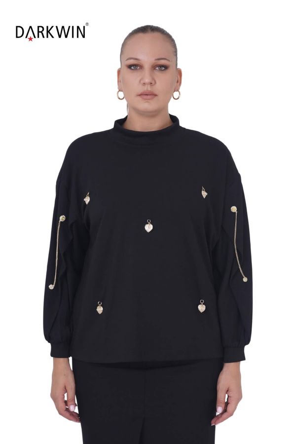 1458 DARKWIN BLUZ SIYAH - 1