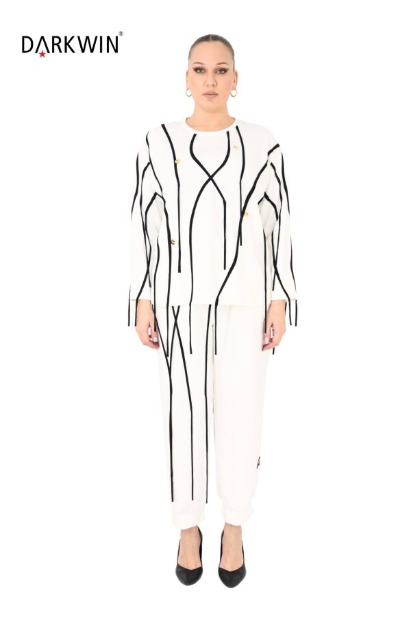 1470 DARKWIN BLUZ-PANTOLON EKRU - 1