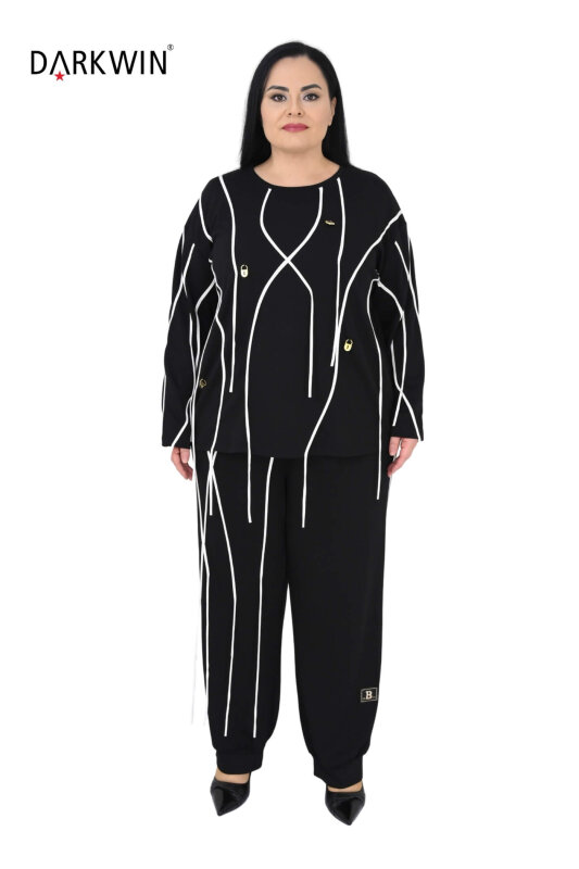 1470 DARKWIN BLUZ-PANTOLON SIYAH - DARKWIN