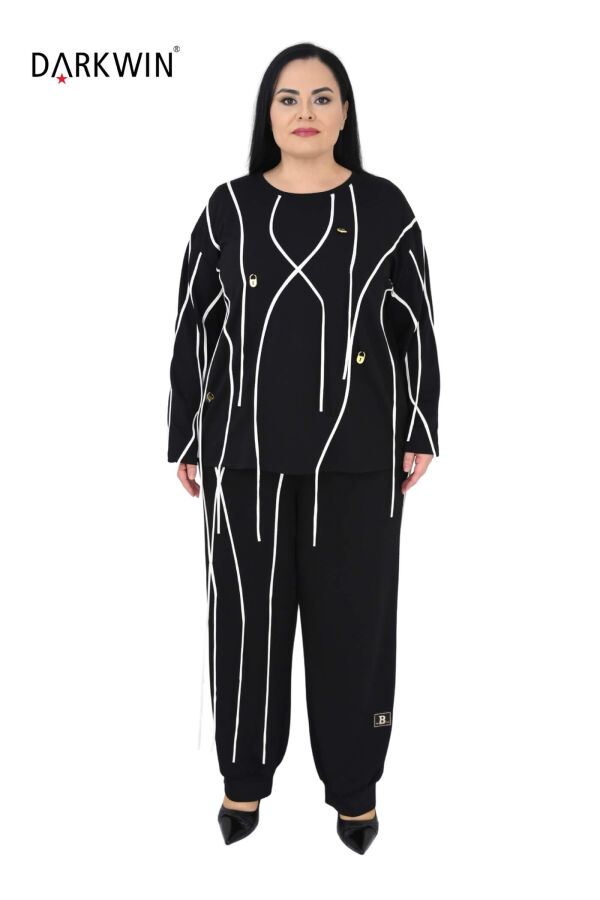 1470 DARKWIN BLUZ-PANTOLON SIYAH - 1