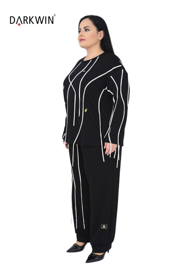 1470 DARKWIN BLUZ-PANTOLON SIYAH - 4