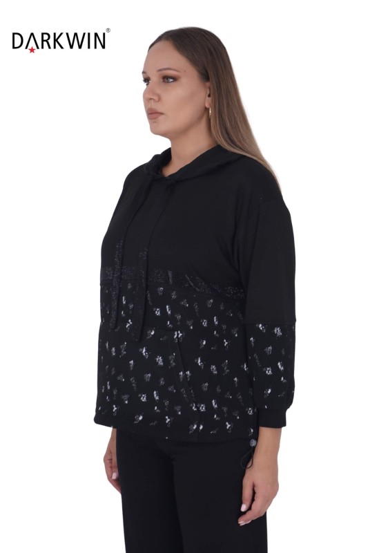 1474 DARKWIN SWEATSHIRT SIYAH - Thumbnail
