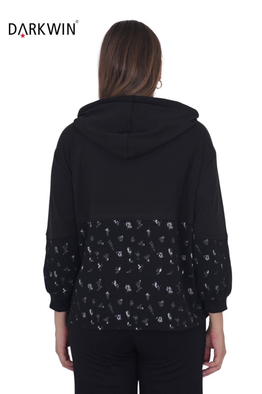 1474 DARKWIN SWEATSHIRT SIYAH - Thumbnail