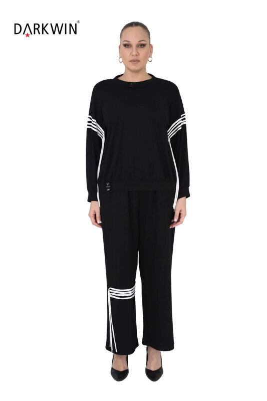 1565 DARKWIN BLUZ-PANTOLON SIYAH - DARKWIN