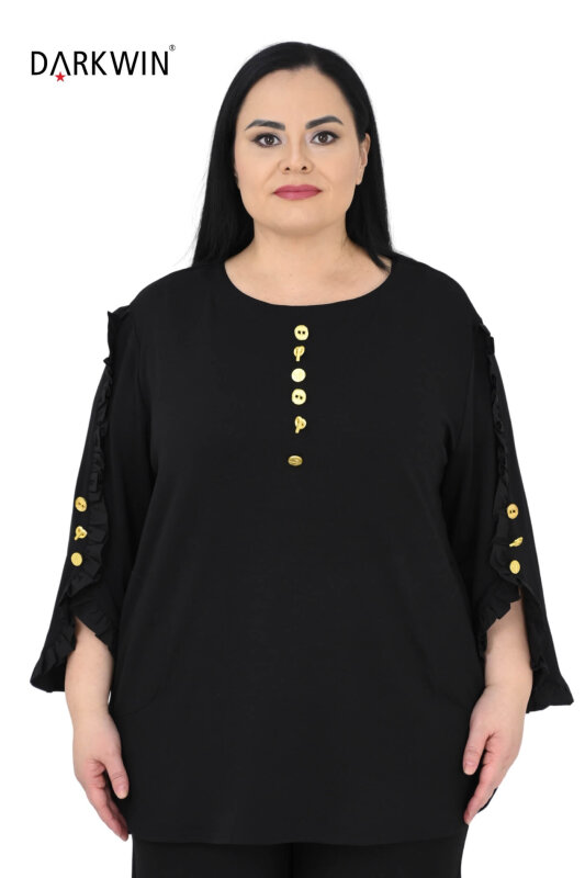 1592 DARKWIN BLUZ SIYAH - DARKWIN