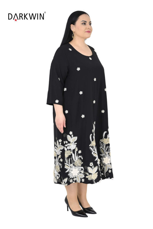 1628 DARKWIN ELBİSE SIYAH - DARKWIN (1)