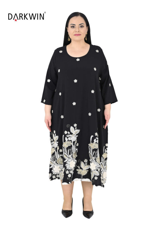 1628 DARKWIN ELBİSE SIYAH - 1