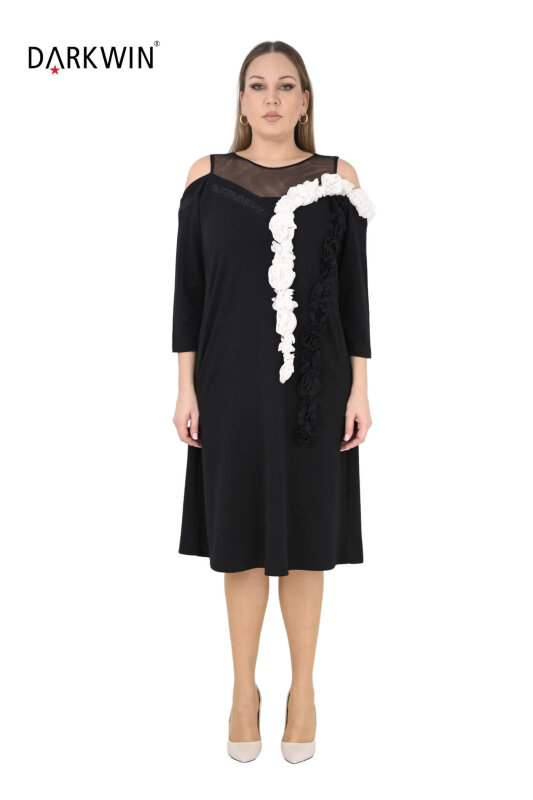 1644 DARKWIN ELBİSE SIYAH - DARKWIN