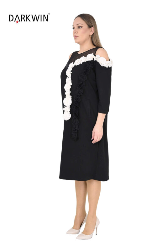 1644 DARKWIN ELBİSE SIYAH - DARKWIN (1)