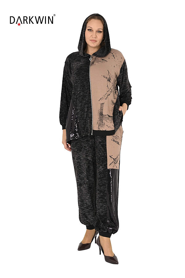 1645 DARKWIN BLUZ-PANTOLON BEJ - 4