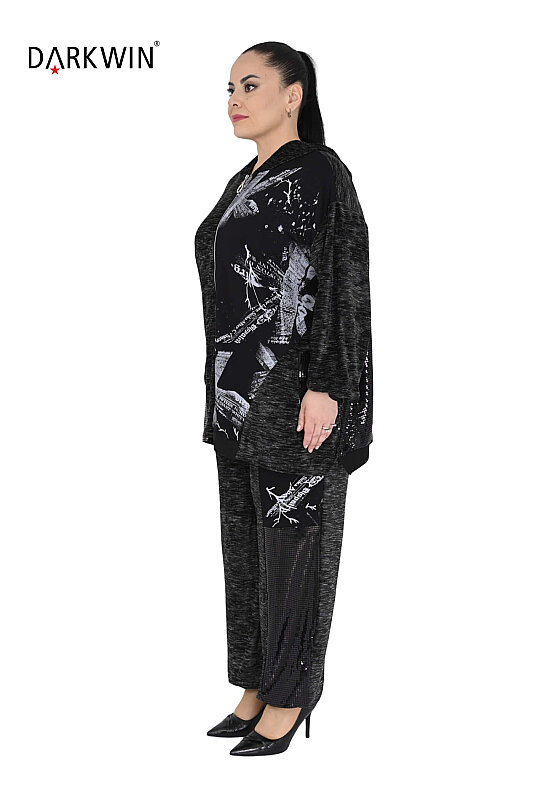 1645 DARKWIN BLUZ-PANTOLON SIYAH - DARKWIN (1)