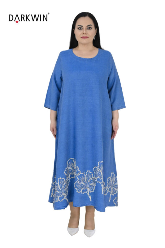 1697 DARKWIN ELBİSE MAVI - DARKWIN ZG