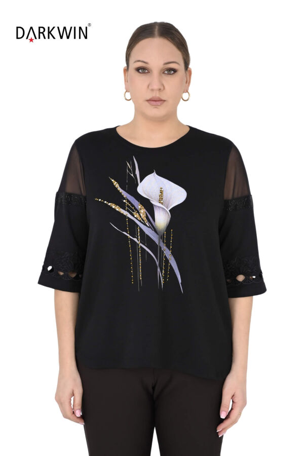 1704 DARKWIN BLUZ SIYAH - 1
