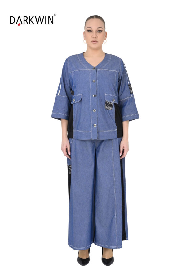 1707 DARKWIN CEKET-PANTOLON MAVI - 1