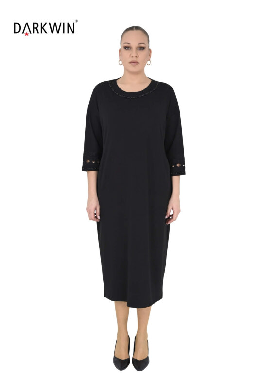 1709 DARKWIN ELBİSE SIYAH - DARKWIN (1)