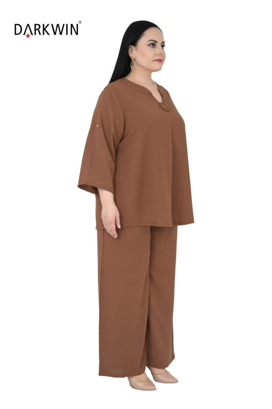 1712 DARKWIN BLUZ-PANTOLON KAHVE - DARKWIN ZG (1)