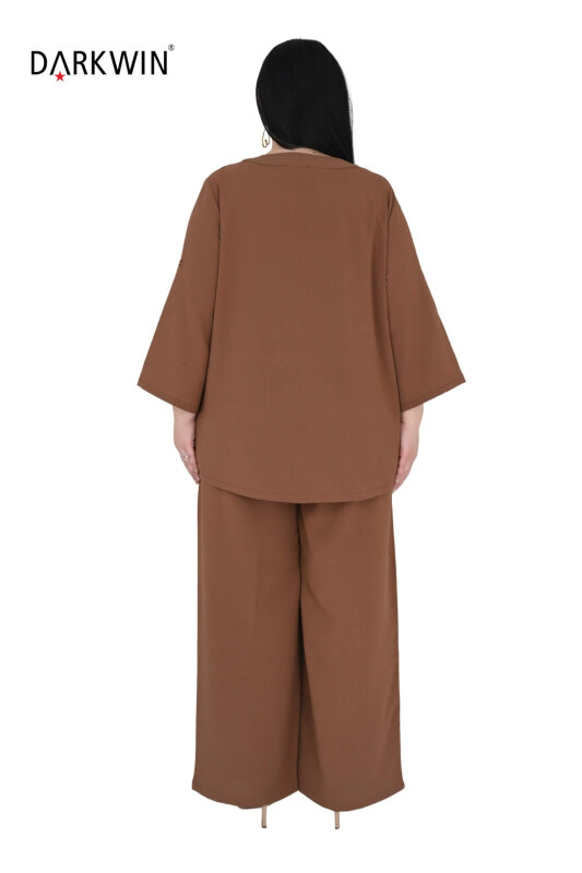 1712 DARKWIN BLUZ-PANTOLON KAHVE - 3