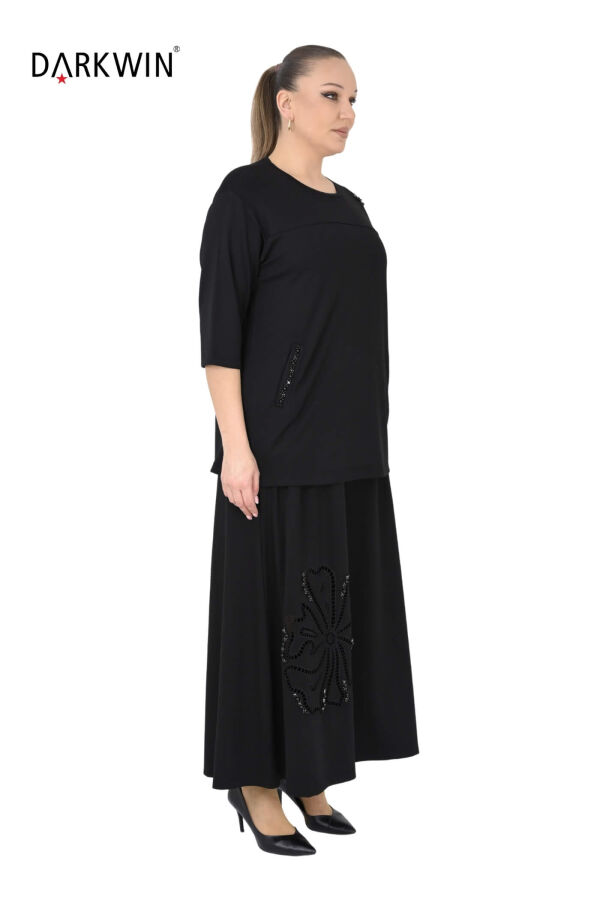 1724 DARKWIN BLUZ-PANTOLON SIYAH - 2