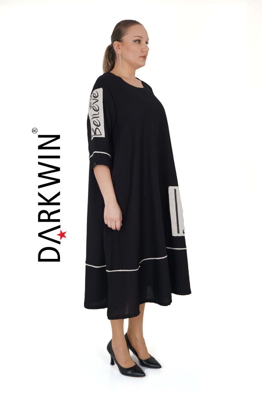 1757 DARKWIN ELBİSE SIYAH - DARKWIN (1)