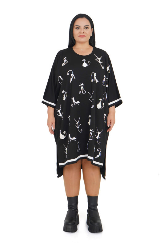 1767 DARKWIN ELBİSE SIYAH - DARKWIN