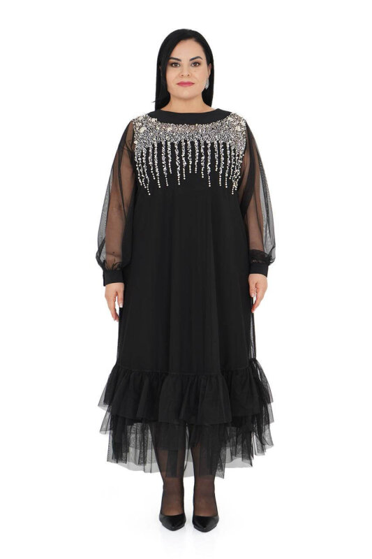 1773 DARKWIN ELBİSE SIYAH - DARKWIN ZG (1)