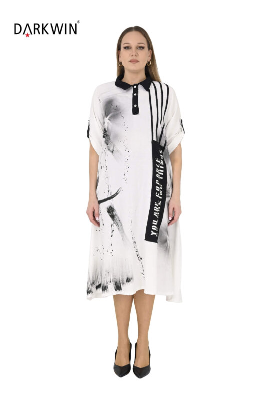 1818 DARKWIN ELBİSE BEYAZ - DARKWIN ZG