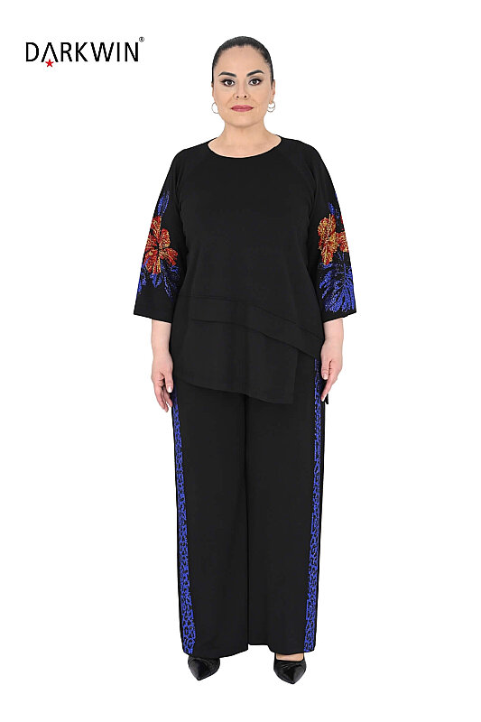 1912 DARKWIN BLUZ-PANTOLON SIYAH - DARKWIN
