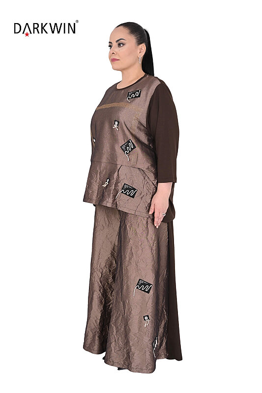 1939 DARKWIN BLUZ-PANTOLON KAHVE - DARKWIN (1)