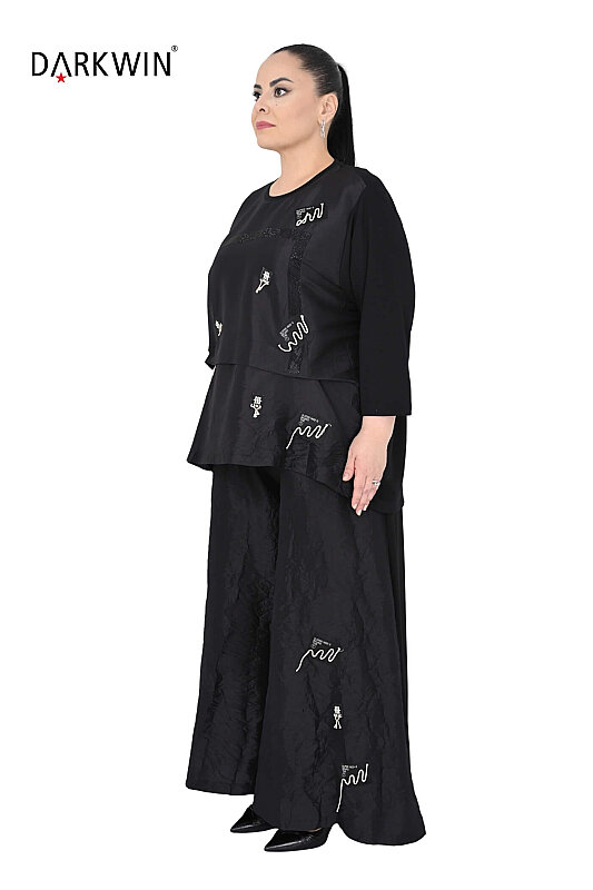1939 DARKWIN BLUZ-PANTOLON SIYAH - DARKWIN (1)