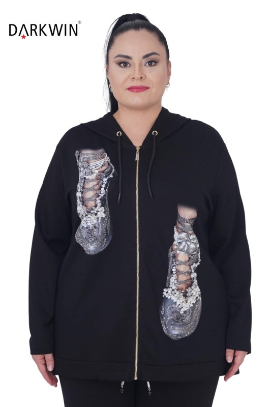 2003 DARKWIN SWEATSHIRT SIYAH - Thumbnail