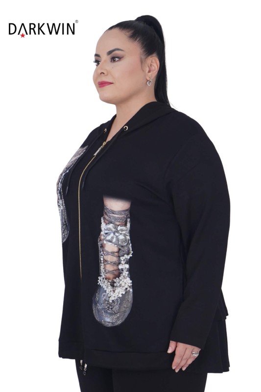 2003 DARKWIN SWEATSHIRT SIYAH - Thumbnail