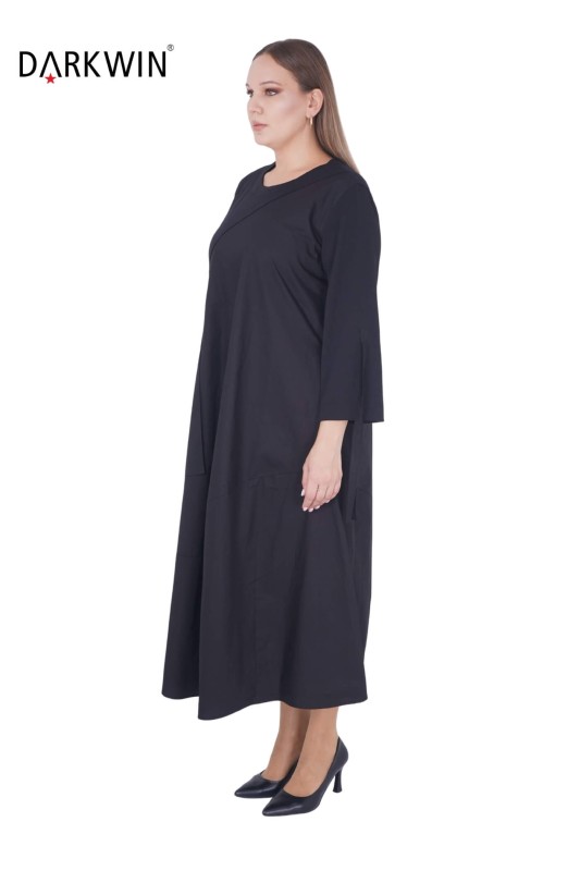 DARKWIN - 2020 DARKWIN ELBİSE SIYAH (1)