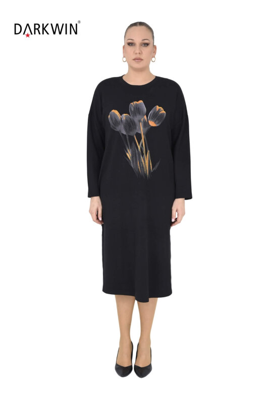 2032 DARKWIN ELBİSE SIYAH - DARKWIN