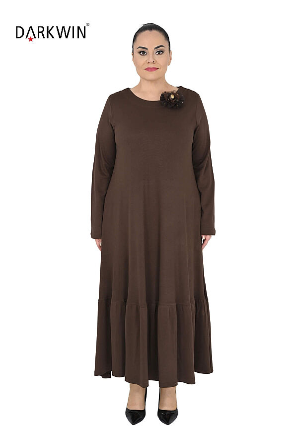 2105 DARKWIN ELBİSE-BOLERO KAHVE - 5