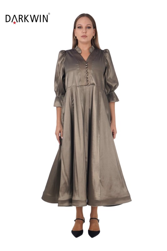 216220 DARKWIN ELBİSE KAHVE - DARKWIN