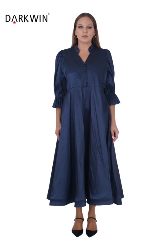 216220 DARKWIN ELBİSE LACIVERT - Darkwin