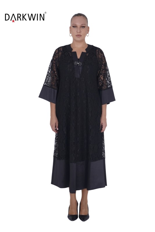 216222 DARKWIN ELBİSE SIYAH - Darkwin