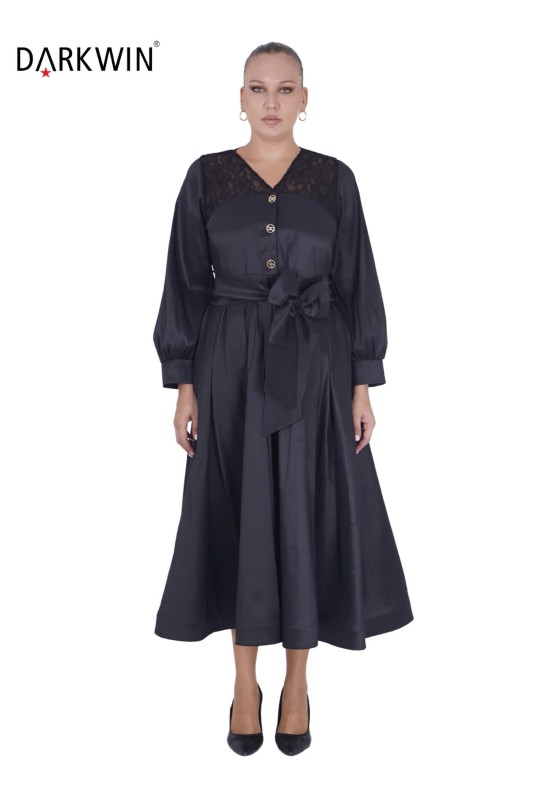 216223 DARKWIN ELBİSE SIYAH - Darkwin