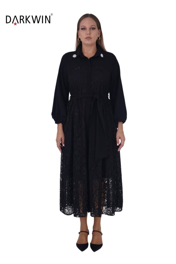 216229 DARKWIN ELBİSE SIYAH - 1