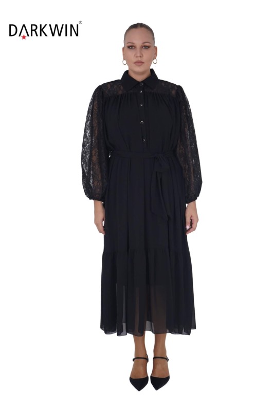 216230 DARKWIN ELBİSE SIYAH - Darkwin